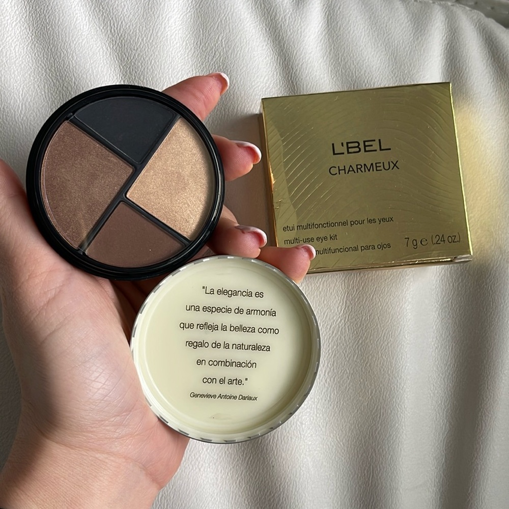 L’BEL CHARMEUX MULTI EYE KIT EYESHADOW neutrals brown black NEW